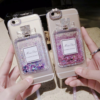 Miss d glitter water tpu iphone case