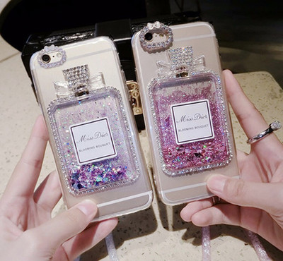 Miss D Glitter Water TPU iPhone Case