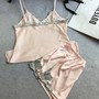 Light Pink Satin Lounge Set-1