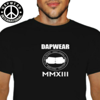 " DAPWEAR " T-SHIRT (BLACK)