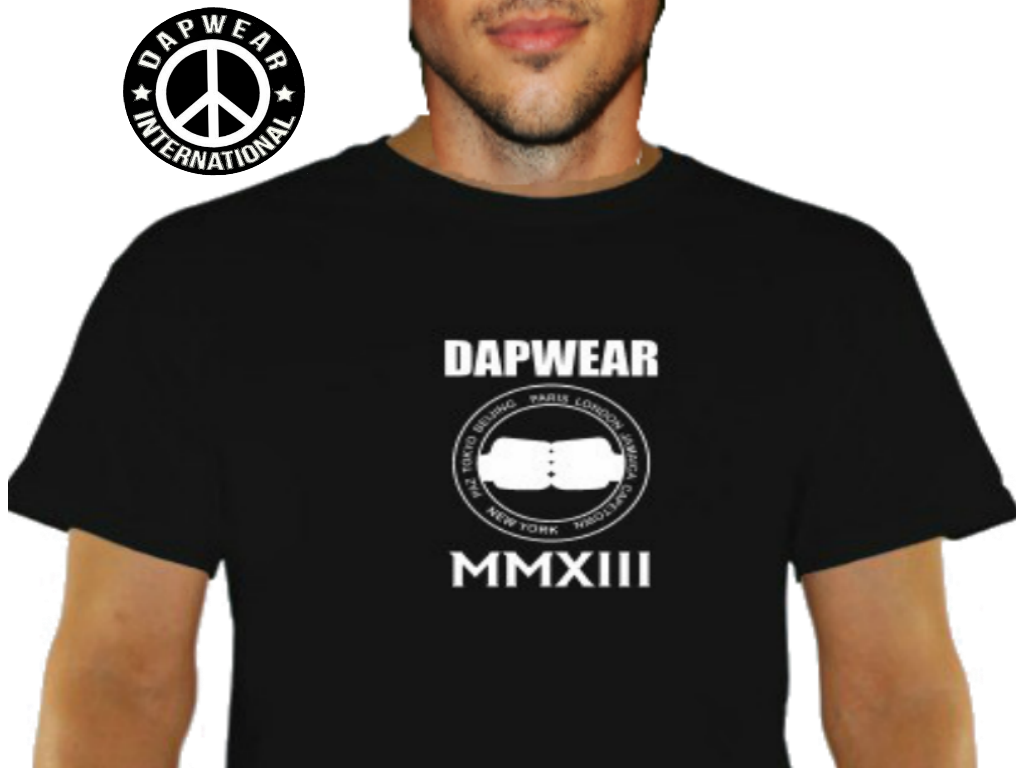 Image of " DAPWEAR " T-SHIRT (BLACK)