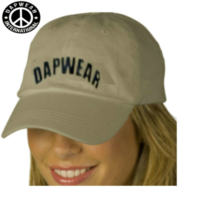 "dapwear"  ( khaki cap)
