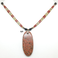 Red Natural Stone Necklaces (5 Styles) - Thumbnail 2