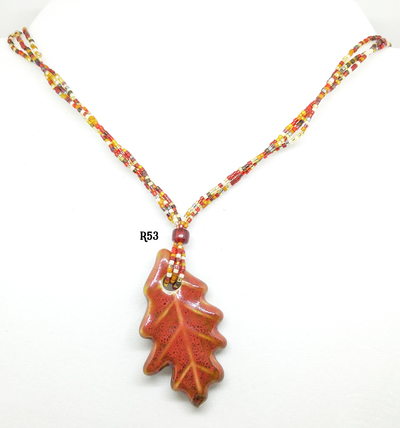 Red Leaf Necklaces (3 Styles)