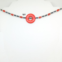 Red Howlite Necklaces (2 Styles) - Thumbnail 1