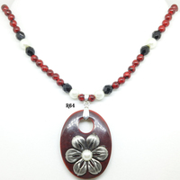 Red Resin Necklaces (3 Styles) - Thumbnail 2