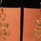 Foiled Glass Heart Earrings - Thumbnail 1