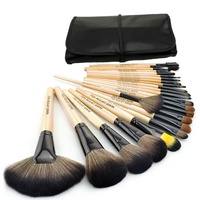 Makeup Cosmetic Brush Set 24 Brushes with Bag - Thumbnail 4
