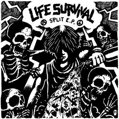 LIFE / INSTINCT OF SURVIVAL - "Life Survival"  split 7"