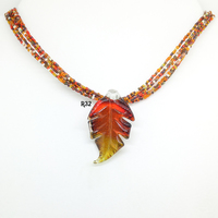 Red Leaf Necklaces (3 Styles) - Thumbnail 2