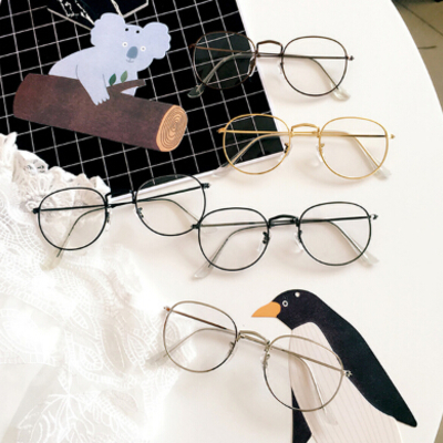 Free shipping-japan aesthetics vintage glasses - Thumbnail 5