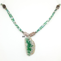 Green Natural Stone Necklaces (4 Styles) - Thumbnail 4