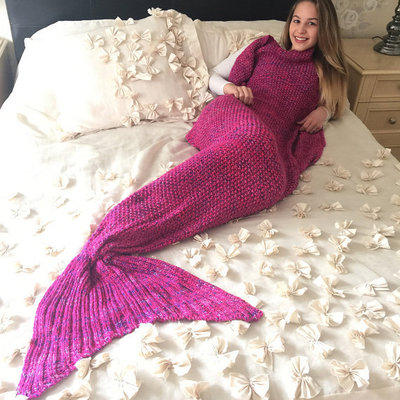 New mermaid blanket knit mermaid tail blanket winter blanket