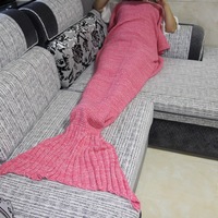New Mermaid Blanket Knit Mermaid Tail Blanket Winter Blanket - Thumbnail 2