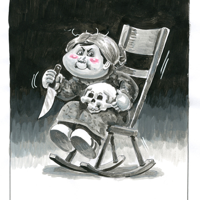 Abnormal norman / psycho joe color rough - horrorible kids 2016 - Thumbnail 4