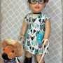 "Housewife" Doll Dress PDF Pattern- Designed to fit 18" Dolls Like AG, OG, MA, etc. - Thumbnail 1