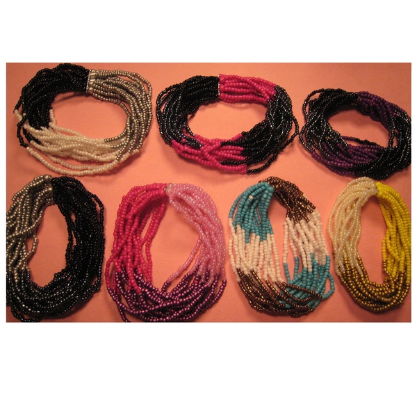 3 Color Stretchy Seed Bead Bracelets