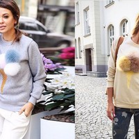 Annabelle Ice cream Puff Sweatshirt - Thumbnail 4