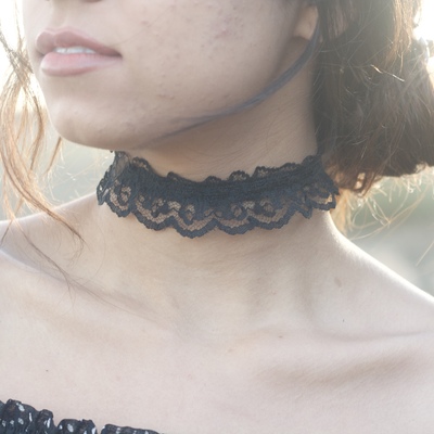 Black vintage choker 