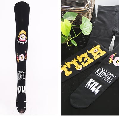 Harajuku eye devil pantyhose