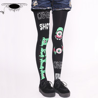 Harajuku Eye Devil Pantyhose - Thumbnail 1