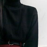 Vintage Solid Turtleneck Sweater - Thumbnail 3