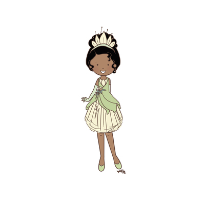 Kiddo classic tiana print