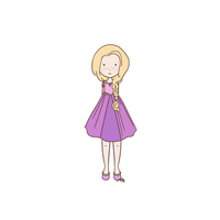Kiddo Classic Rapunzel Print - Thumbnail 1