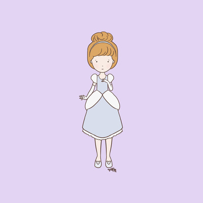 Kiddo classic cinderella print