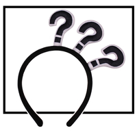 Funny Emoji Question Mark Hairband SP168230 - Thumbnail 1