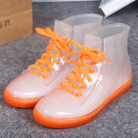 Candy color transparent rain boots - Thumbnail 2