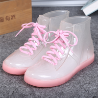 Candy color transparent rain boots - Thumbnail 1