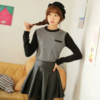Black pu skirt - Thumbnail 1
