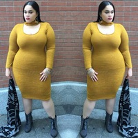 Golden Perfection Bodycon Dress  - Thumbnail 2