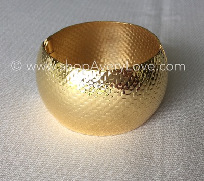 Basketweave Cuff ~ Stainless Steel