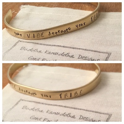 Your Vibe Hand Stamped Bangle