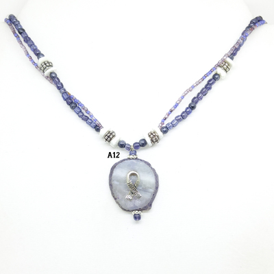 Cancer/fibromyalgia awareness necklaces (4 styles) - Thumbnail 5