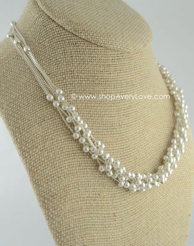 Asymmetrical Necklace & Matching Set ~ Genuine Sterling Silver