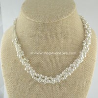 Asymmetrical Necklace & Matching Set ~ Genuine Sterling Silver - Thumbnail 1