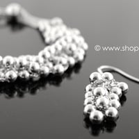 Asymmetrical Necklace & Matching Set ~ Genuine Sterling Silver - Thumbnail 3