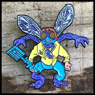 Mutant Fly Enamel Pin 094