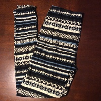 Blue Flakes Plus Size Leggings - Thumbnail 1