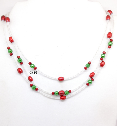 Christmas 3 Strand Necklaces (2 Styles)