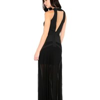 HALTER BANDAGE MAXI DRESS - Thumbnail 1