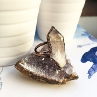POINTED QUARTZ STATEMENT RING - Thumbnail 2
