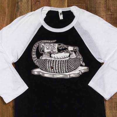 Single Wide Armadillo 3/4 Sleeve Raglan