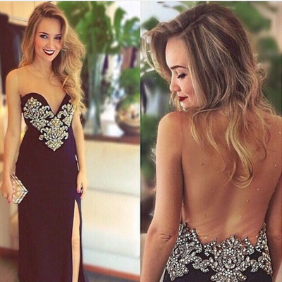 Sexy prom dress,long prom dress,see-through prom dress, backless prom dress,cheap prom dresses,evening dresses,159373 - Thumbnail 5