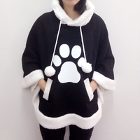 Kawaii Cat Hoodie Cloak Cape SP168284 - Thumbnail 1