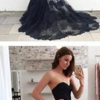 Mermaid prom dress,Sexy Strapless eveing dress,Sweetheart Popular Party dress, Long Prom Dress - Thumbnail 1