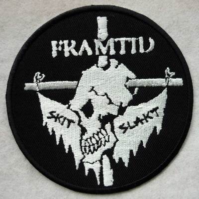 FRAMTID - skit slakt embroidered patch